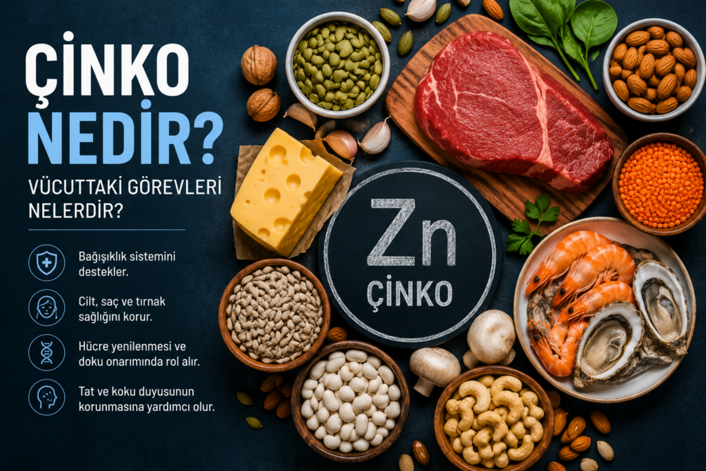 Çinko Nedir? Vücuttaki Görevleri Nelerdir?