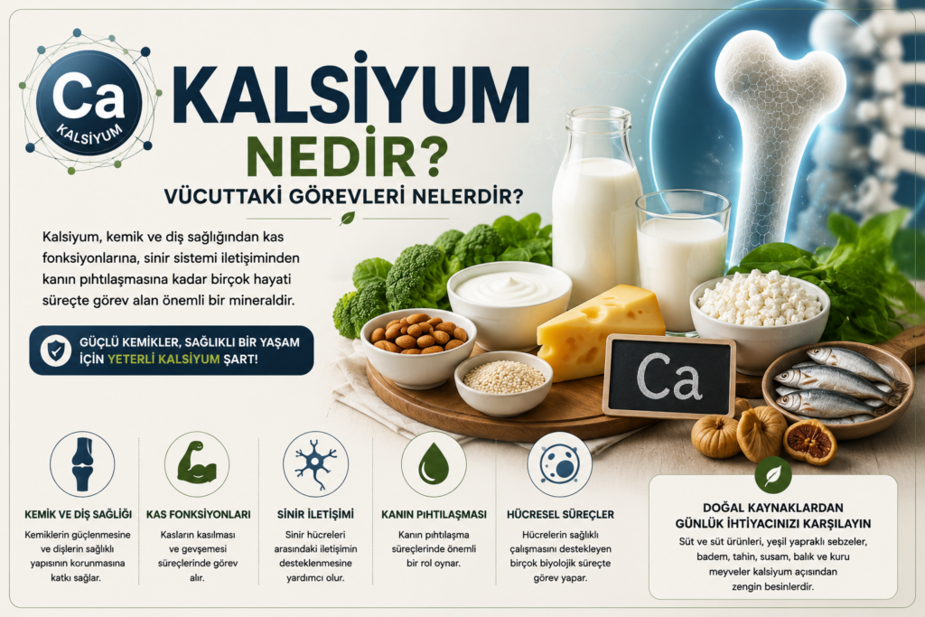 Kalsiyum Nedir? Vücuttaki Görevleri Nelerdir?
