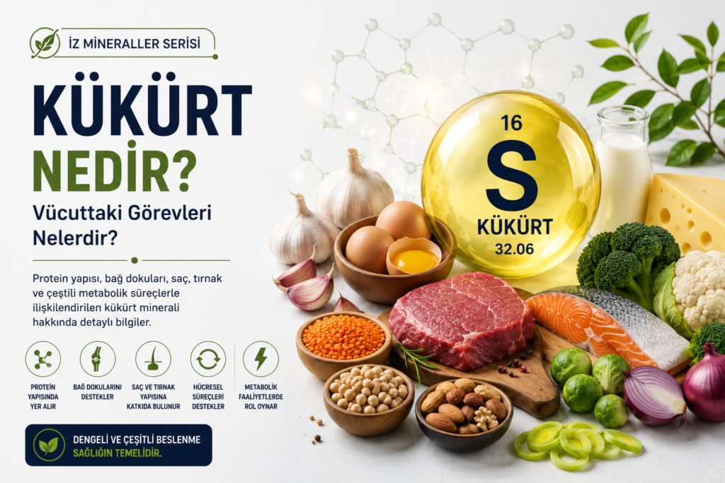 Kükürt Nedir? Vücuttaki Görevleri Nelerdir?