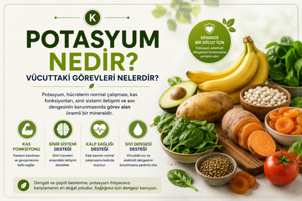 Potasyum Nedir? Vücuttaki Görevleri Nelerdir?