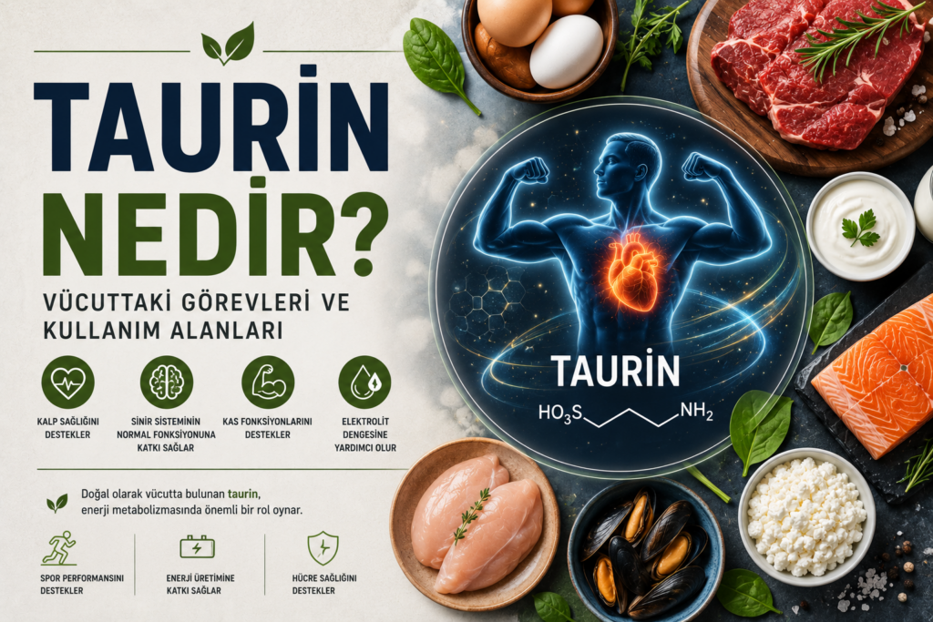 Taurin Nedir? Vücuttaki Görevleri ve Kullanım Alanları