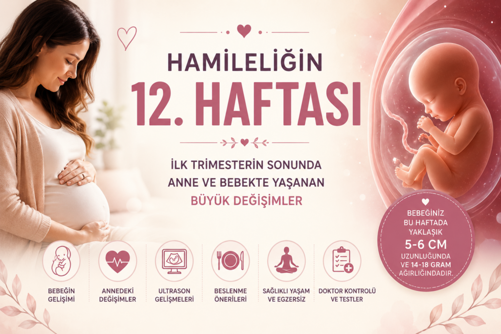 Hamileliğin 12. Haftası: İlk Trimesterin Sonunda Anne ve Bebekte Yaşanan Büyük Değişimler