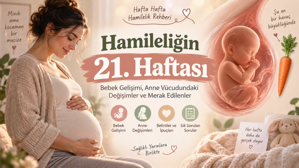 Hamileliğin 21. Haftası: Bebek Gelişimi, Anne Vücudundaki Değişimler ve Merak Edilenler