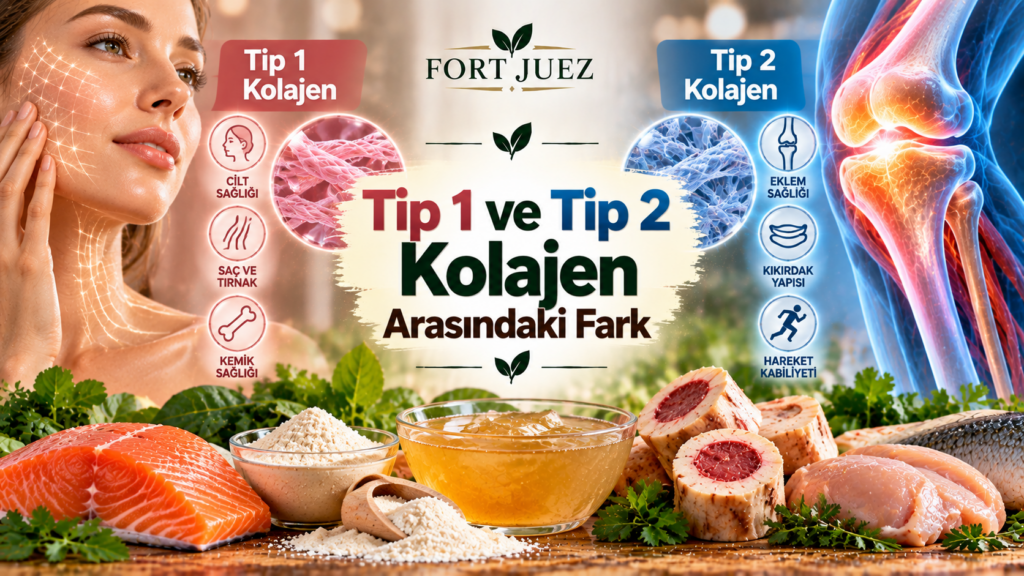 Tip 1 ve Tip 2 Kolajen Arasındaki Fark